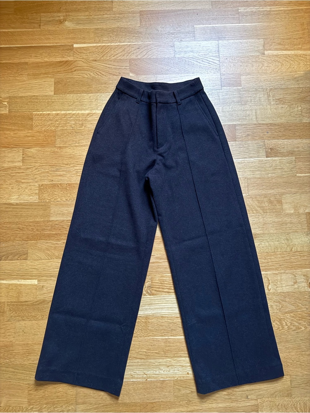 XS Uniqlo Women’s Brushed Jersey Wide Pants - Dark Brown